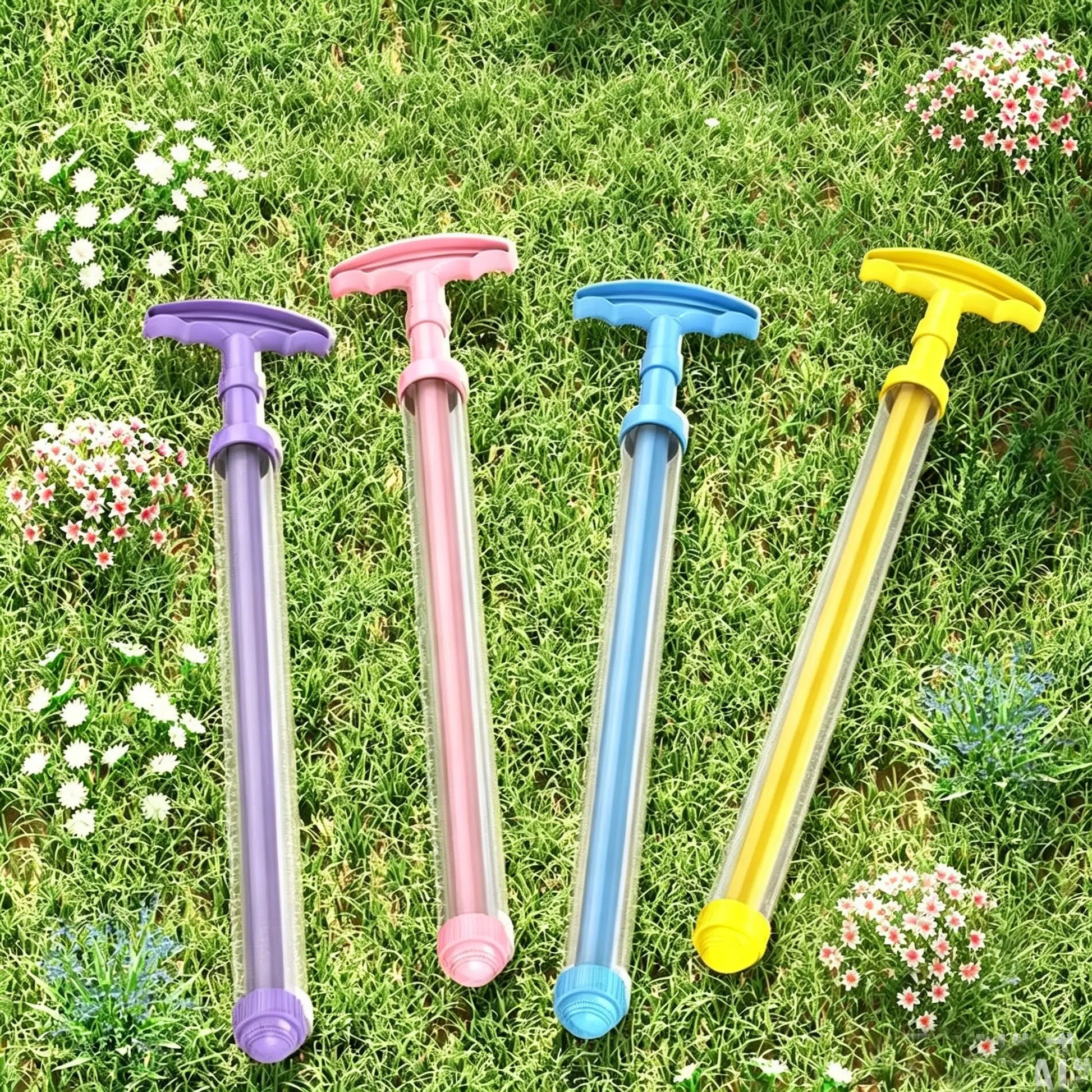 Pink Retractable Water Gun — Summer Outdoor Pool & Beach Water Play Party Toy — Water Hose / Drain Pipe / Drainage System