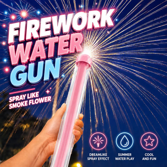 Pink Retractable Water Gun — Summer Outdoor Pool & Beach Water Play Party Toy — Water Hose / Drain Pipe / Drainage System